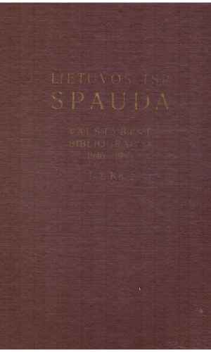 Lietuvos TSR spauda. Valstybinė bibliografija 1940-1955 (1 tomas, 2 knyga)