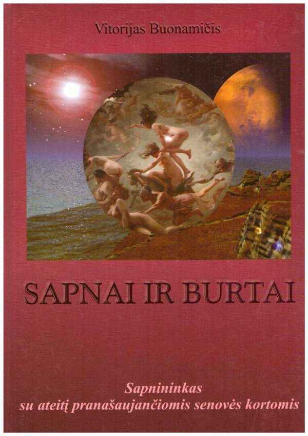 Sapnai ir burtai - Vitorijas Buonamičis (priešlapyje užrašas)