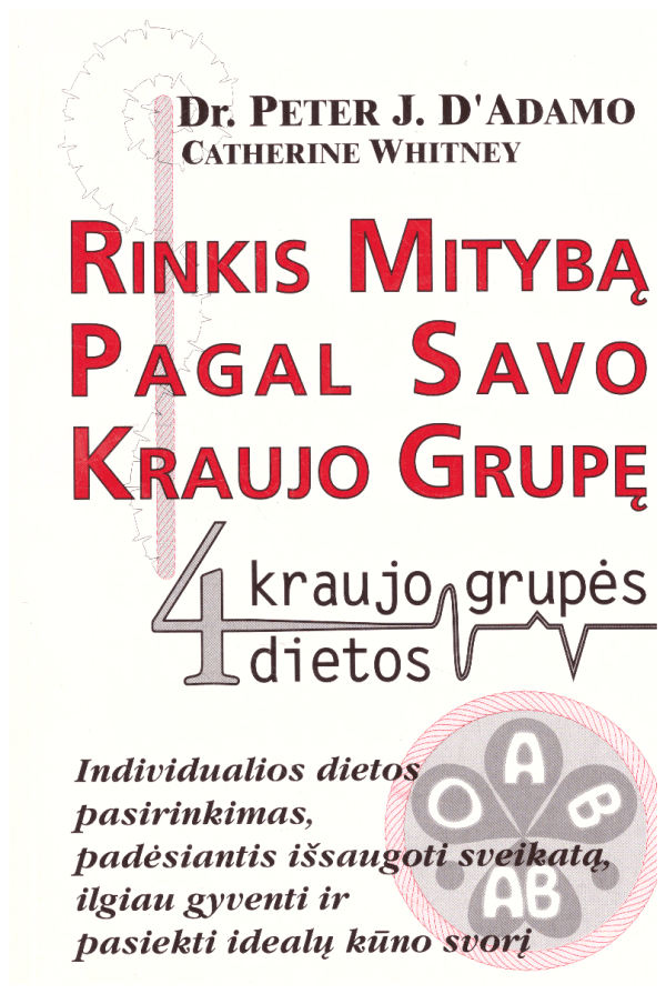 Rinkis mitybą pagal savo kraujo grupę - Dr. Peter J.DAdamo, Catherine Whitney