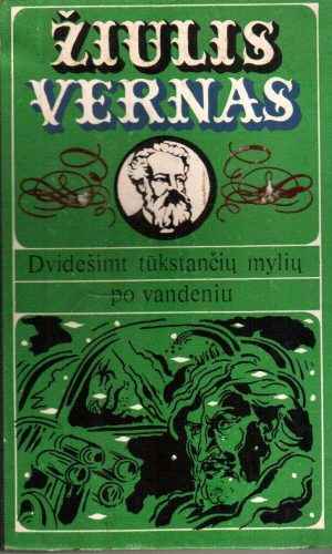 Dvidešimt tūkstančių mylių po vandeniu - Žiulis Vernas (viršelis patrintas)
