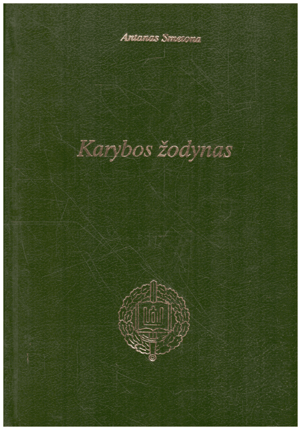 Karybos žodynas - Antanas Smetona