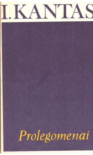 Prolegomenai - I. Kantas