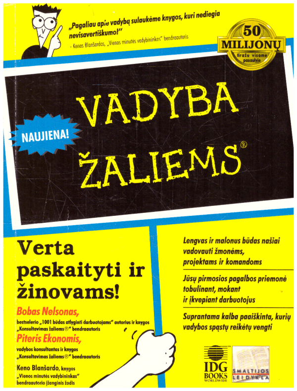 Vadyba žaliems - Bobas Nelsonas, Piteris Ekonomis