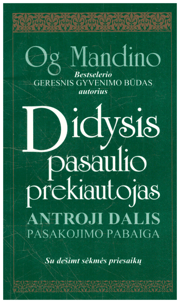 Didysis pasaulio prekiautojas (2 dalis) - Og Mandino
