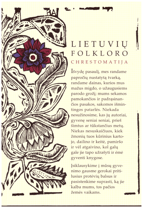 Lietuvių folkloro chrestomatija - Bronislava Kerbelytė, Bronė Stundžienė