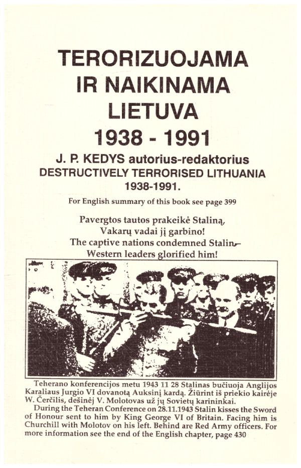 Terorizuojama ir naikinama Lietuva 1938-1991 - J. P. Kedys