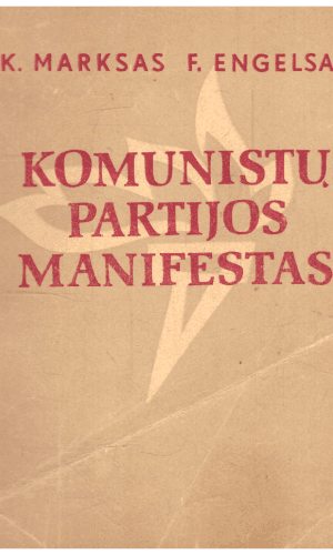 Komunistų partijos manifestas - K. Marksas, F. Engelsas