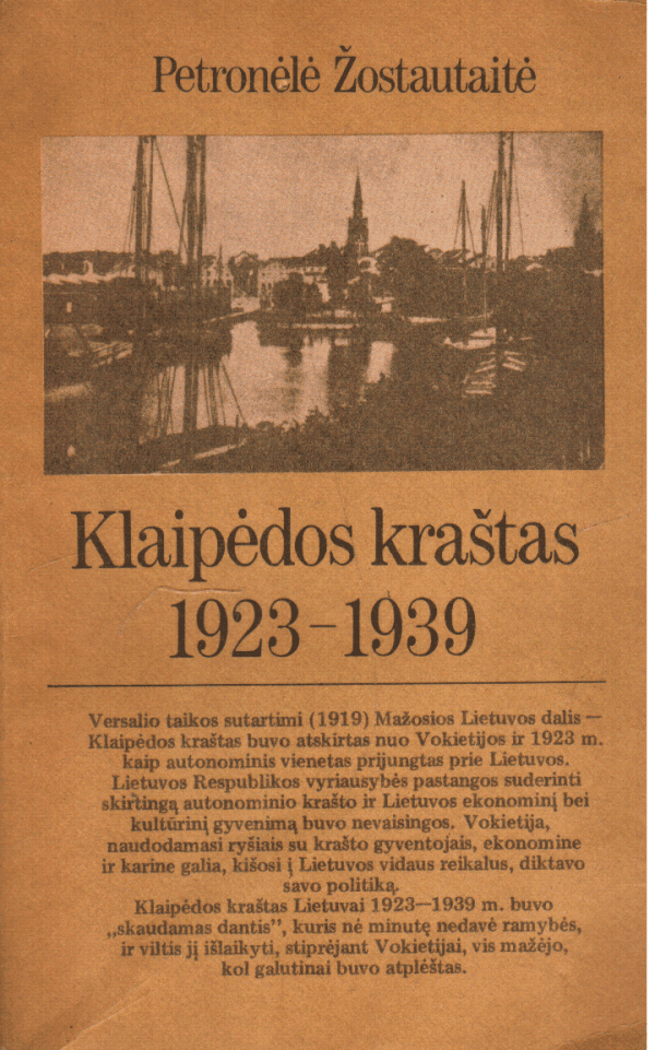 Klaipėdos kraštas 1923-1939 - Petronėlė Žostautaitė
