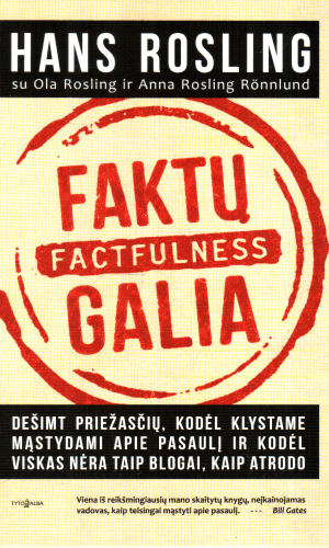 FAKTŲ GALIA. Factfulness: viena svarbiausių pastarųjų metų knygų, jau pakeitusi daugybės žmonių supratimą apie gyvenimą! - Hans Rosling