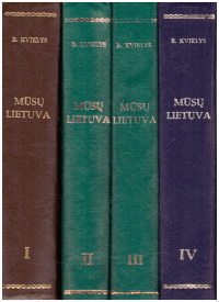 Mūsų Lietuva (1,2,3,4 tomai) - Bronius Kviklys