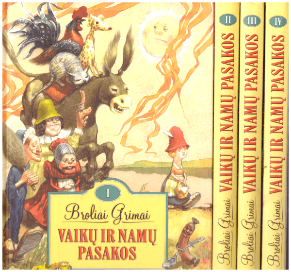 Vaikų ir namų pasakos (1,2,3,4 tomai) - Broliai Grimai