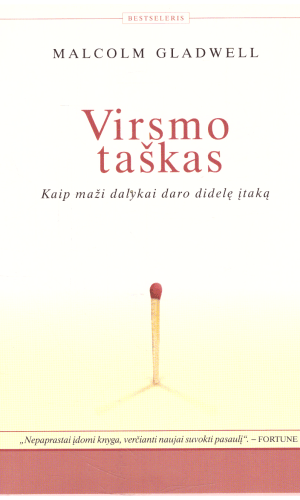 Virsmo taškas. Kaip maži dalykai daro didelę įtaką - Malcolm Gladwell