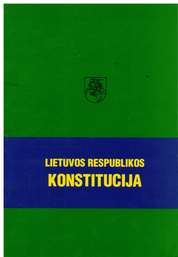 Lietuvos Respublikos Konstitucija