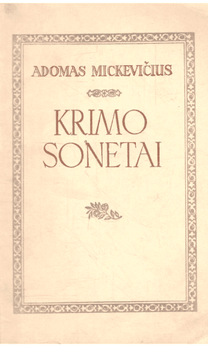 Krimo sonetai - Adomas Mickevičius