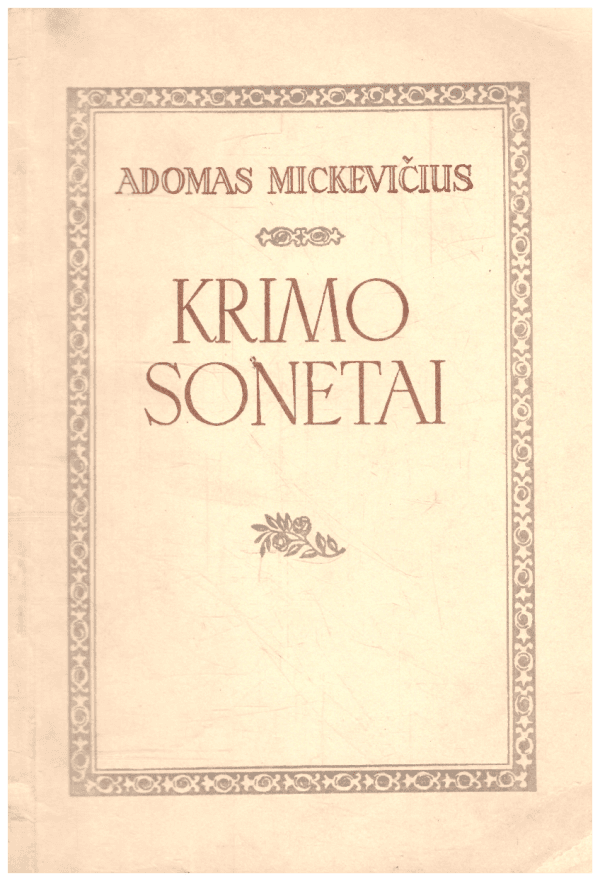 Krimo sonetai - Adomas Mickevičius