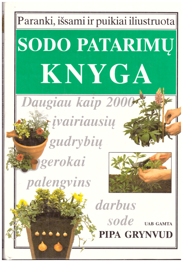 Sodo patarimų knyga - Pipa Grynvud