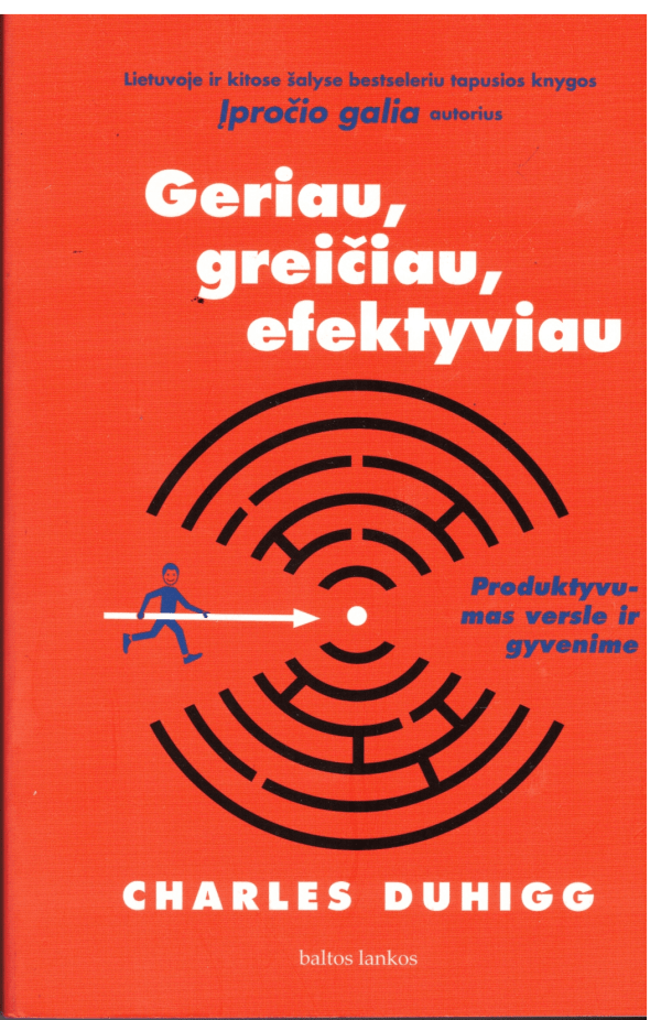 Geriau, greičiau, efektyviau: produktyvumas versle ir gyvenime - Charles Duhigg