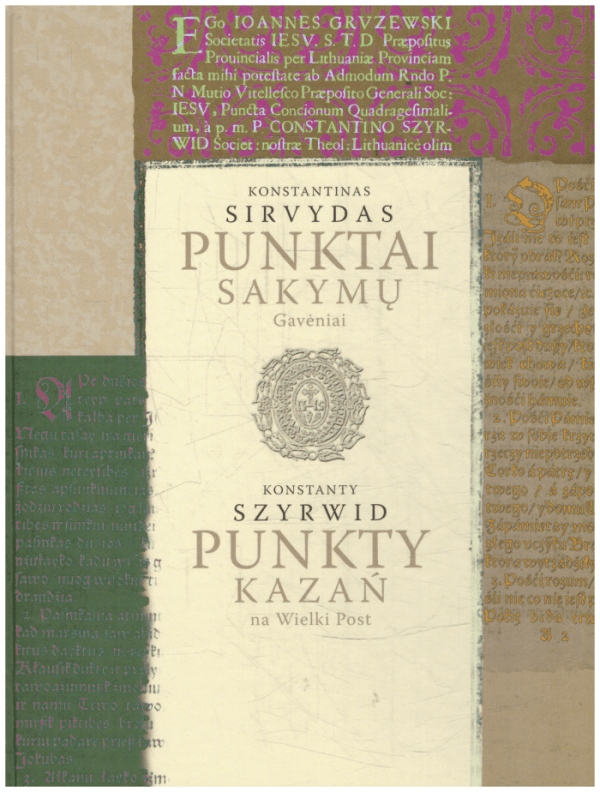 Konstantinas Sirvydas. Punktai sakymų Gavėniai - Virginija Vasiliauskienė, Krystina Rutkovska