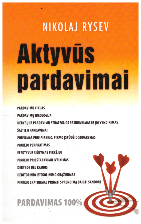 Aktyvūs pardavimai - Nikolaj Rysev (tekste yra pabraukytų vietų paprastu pieštuku)