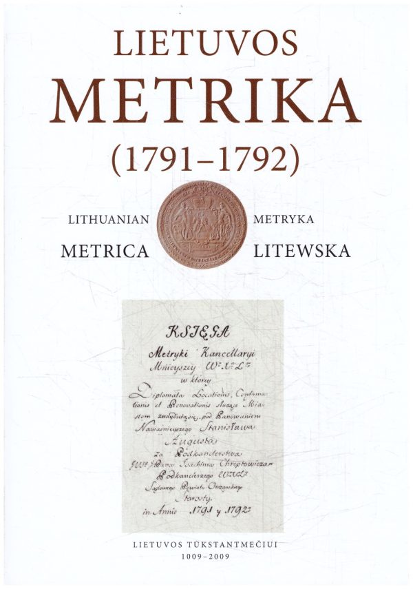 Lietuvos Metrika. Knyga Nr. 35 (1791–1792) - parengė A. Baliulis, R. Firkovičius, E. Rimša