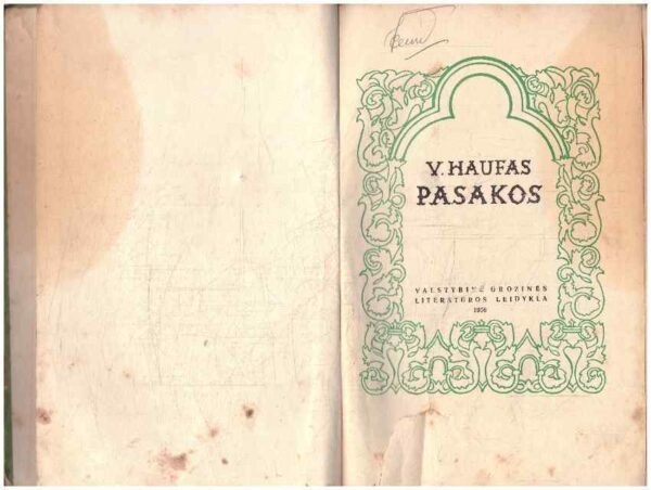 Pasakos - V. Haufas (dalis lapų su gelsvomis dėmėmis) - Image 2