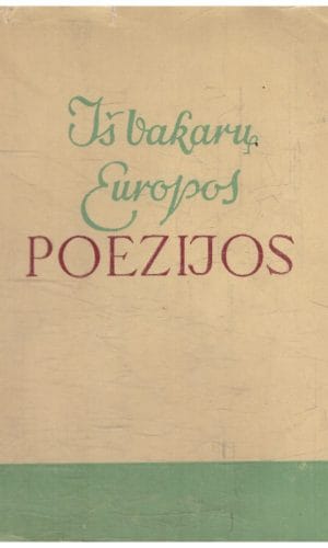 Iš vakarų Europos poezijos