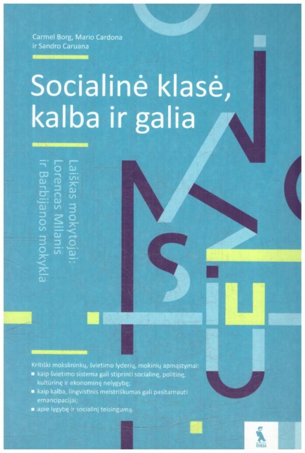 Socialinė klasė, kalba ir galia - Carmel Borg, Mario Cardona, Sandro Caruana