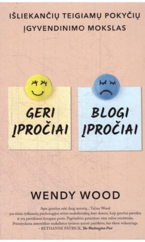 Geri įpročiai, blogi įpročiai: išliekančių teigiamų pokyčių įgyvendinimo mokslas - Wendy Wood