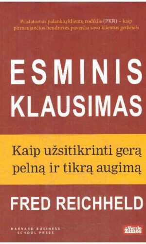 Esminis klausimas: kaip užsitikrinti gerą pelną ir tikrą augimą - Fred Reichheld