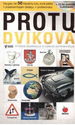Protų dvikova (+CD su garsiniais klausimais) - Ugnius Antanavičius , Vytenis Škarnulis