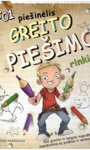 501 piešinėlis greito piešimo rinkinyje - Kate Ashfort