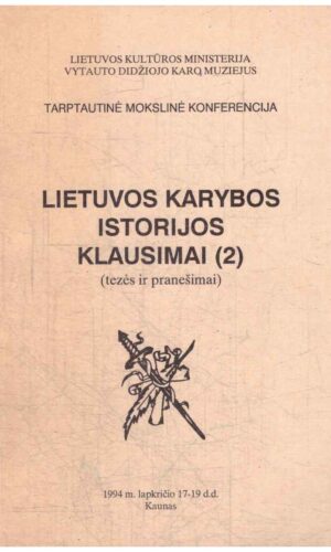 Lietuvos karybos istorijos klausimai (2)